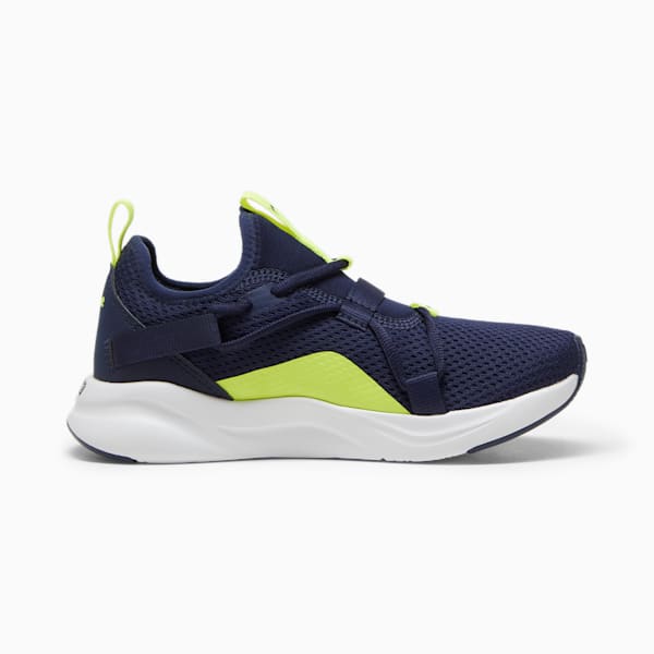 Tenis slip on juvenil SOFTRIDE Rift Pop, PUMA Navy-Electric Lime, extralarge